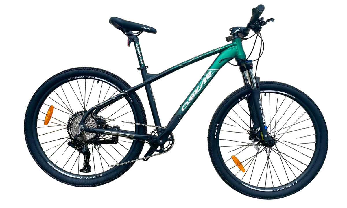 Фотография Велосипед Oskar Veva 27,5", размер M, черно-зеленый